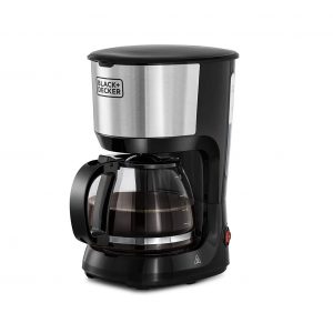 Black+Decker 10 Cup Coffee Maker/ Coffee Machine with Glass Carafe for Drip Coffee DCM750S 750W
