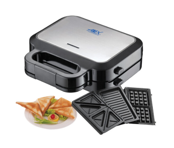 Anex Sandwich maker with Waffle and grill AG-2139C